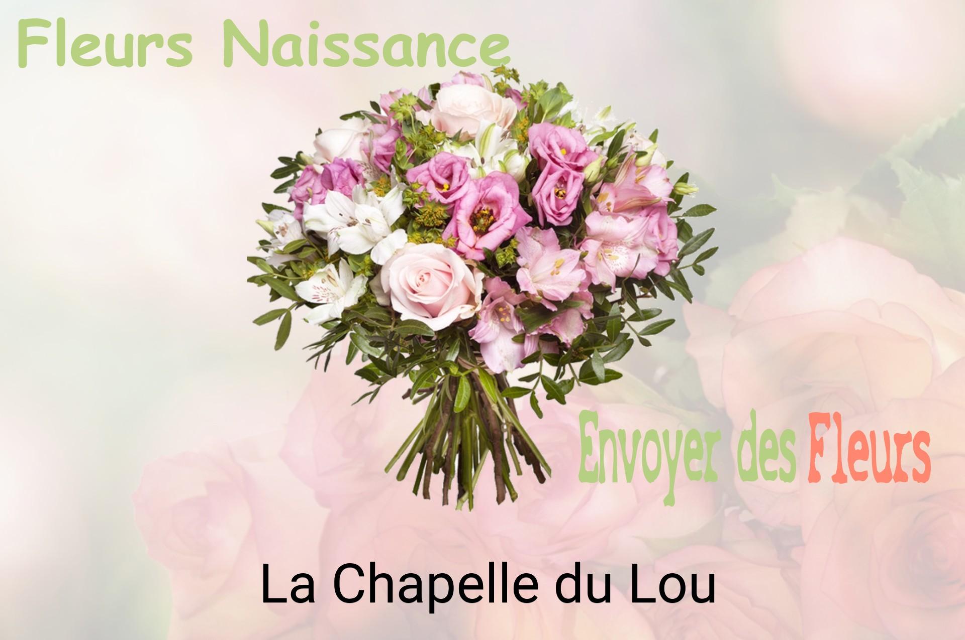 Bouquet de fleurs de naissance livré à La Chapelle-du-Lou
